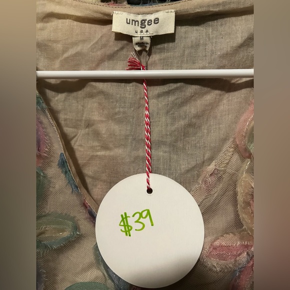 🫶 3 for $15! NWT umgee flower Women’s shirt size medium - Picture 3 of 3